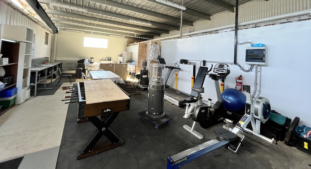 Inside The Shed, our community room.